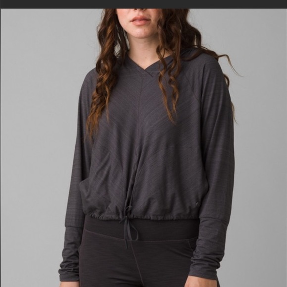 Prana Tops - Prana Inigma Hoodie Gray SZ Small F32